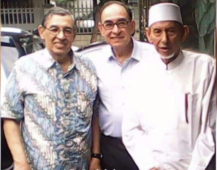 Habib Saggaf dengan Prof Quraish Shihab dan Prof Alwi Shihab